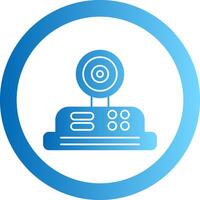 Camera Gradient Circle Icon vector