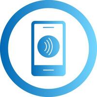 Tap To Pay Gradient Circle Icon vector