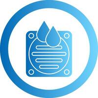 Drainage Gradient Circle Icon vector