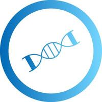 Dna Gradient Circle Icon vector