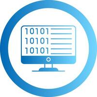 Code Gradient Circle Icon vector