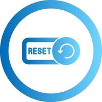 Reset Gradient Circle Icon vector