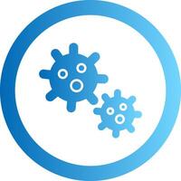 Platelet Gradient Circle Icon vector