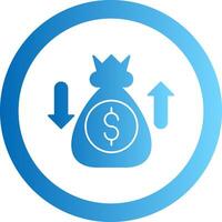 Sales Enablement Gradient Circle Icon vector
