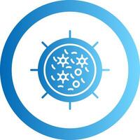 Bacteria Gradient Circle Icon vector