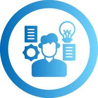 Skills Gradient Circle Icon vector