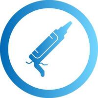 Sealant Gun Gradient Circle Icon vector