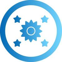 Star Gradient Circle Icon vector