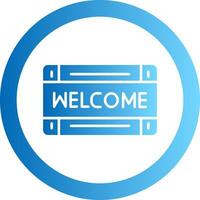 Welcome Gradient Circle Icon vector