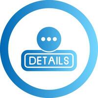 Details Gradient Circle Icon vector