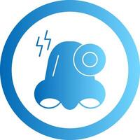 Congestion Gradient Circle Icon vector