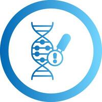 Genetics Problem Gradient Circle Icon vector