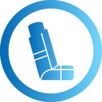 Inhaler Gradient Circle Icon vector