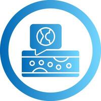 Atherosclerosis Gradient Circle Icon vector