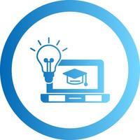 onGradient Circle tuition Gradient Circle Icon vector
