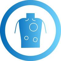 Eczema Gradient Circle Icon vector