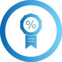 Badge Gradient Circle Icon vector
