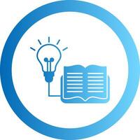 Lifelong Learning Gradient Circle Icon vector