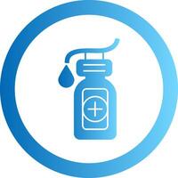 Sanitation Gradient Circle Icon vector