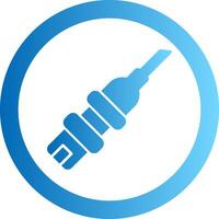 Catheterization Gradient Circle Icon vector