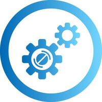 Disruption Gradient Circle Icon vector