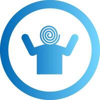 Hallucination Gradient Circle Icon vector