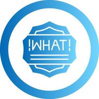What Gradient Circle Icon vector