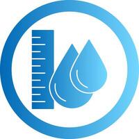 Water Level Gradient Circle Icon vector
