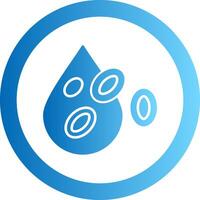 Platelet Gradient Circle Icon vector