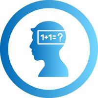 Parkinson Gradient Circle Icon vector