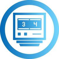 Lap Counters Gradient Circle Icon vector