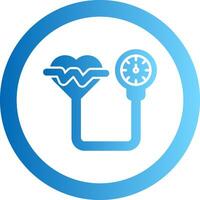 Blood Pressure Gradient Circle Icon vector