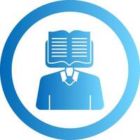 Learning Gradient Circle Icon vector