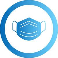 Mask Gradient Circle Icon vector