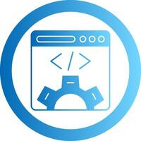Web Design Gradient Circle Icon vector