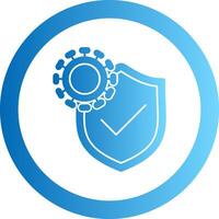Immune System Gradient Circle Icon vector