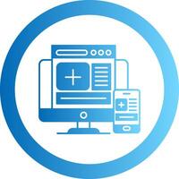 Responsive Gradient Circle Icon vector