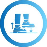 Step Gradient Circle Icon vector
