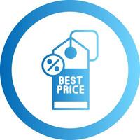 Best Price Gradient Circle Icon vector