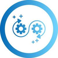 Devops Gradient Circle Icon vector