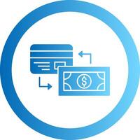 Payment Method Gradient Circle Icon vector