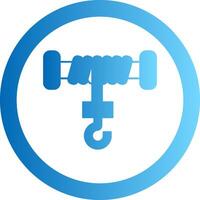 Hoist Gradient Circle Icon vector