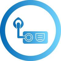 Oxygen Gradient Circle Icon vector
