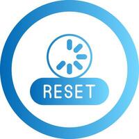 Reset Gradient Circle Icon vector