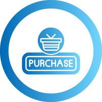 Purchase Gradient Circle Icon vector