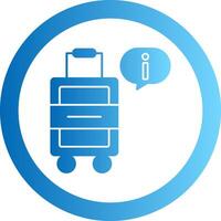 Tourist Information Gradient Circle Icon vector