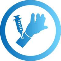 Mantoux Test Gradient Circle Icon vector