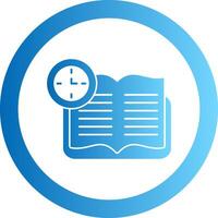 Continuous Learning Gradient Circle Icon vector