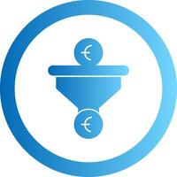 Sales PipeGradient Circle Gradient Circle Icon vector
