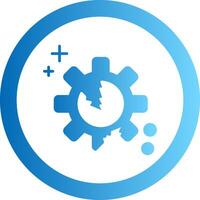 Disruption Gradient Circle Icon vector